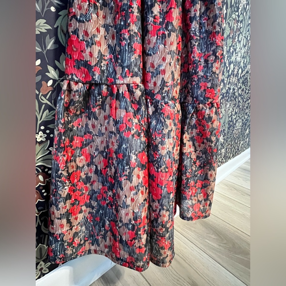 Floral Puff Sleeve Maxi Dress - Picture 4 of 7